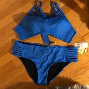 Blue bikini